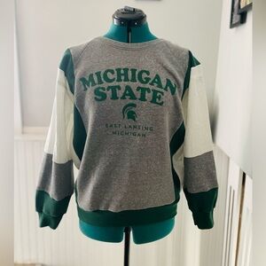 Upcycled Michigan State sweatshirt